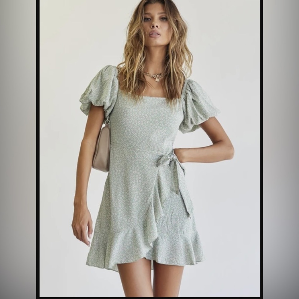 Princess Polly light green mini dress